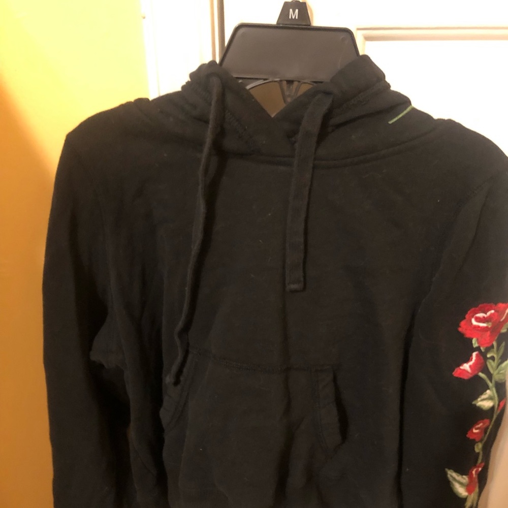 hollister cropped hoodie
